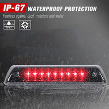 Load image into Gallery viewer, FIERYRED Third Brake Light/Reverse Light Smoked Compatible with 2009-2014 Ford F150 Third Brake Light ,Rear Cab Brake Light ,3rd Brake lights Power Saving IP67 Waterproof