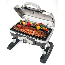 Load image into Gallery viewer, Cuisinart CGG-180TS Petit Gourmet Portable Tabletop Gas Grill, Stainless Steel (Renewed)