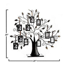 Load image into Gallery viewer, Klikel Family Tree Picture Frame Display with 10 Hanging Picture Photo Frames