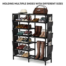 Load image into Gallery viewer, 7 Tiers Shoe Rack 24-30 Pairs Shoe Storage Organizer Non-woven Shoe Shelf Boots Organizer