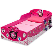 Load image into Gallery viewer, Delta Children Interactive Wood Toddler Bed, Disney Minnie Mouse