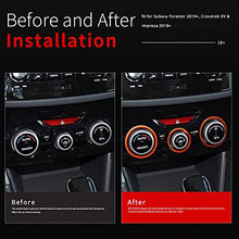 Load image into Gallery viewer, Auovo AC Climate Control Knob Outer Ring Covers Accessories for Forester 2019-2022 Crosstrek 2018-2022 Impreza 2017-2022 Interior for Car Air Condition Switch Volume Control Trim (Orange)