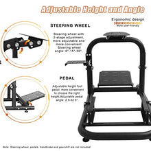 Load image into Gallery viewer, Marada Racing Simulator Cockpit Super Stable Racing Wheel Frame Adjustable Support for Logitech G25 G27 G29 G920 T500/FANTEC T3PA/TGT/Thrustmaster CSL dd/Wheel, Shifters,Seat and Pedals Not Include