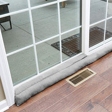 Load image into Gallery viewer, HOME DISTRICT Door Draft Stopper for Bottom of Door Sliding Glass Apartment and Patio Door Draft Stopper- Approx. 71" Long Gray