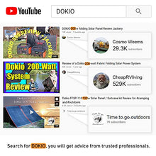 Load image into Gallery viewer, DOKIO 160W 18V Portable Solar Panel Kit (ONLY 9lb) Folding Solar Charger with 2 USB Outputs for 12v Batteries/Power Station AGM LiFePo4 RV Camping Trailer Car Marine…
