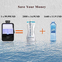 Load image into Gallery viewer, OKACHI Hydrogen-Rich Water Bottle Rechargeable ion Water Generator Portable Hydrogen Water Machine with SPE and PEM Technology
