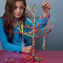 Load image into Gallery viewer, Craft-tastic - Yarn Tree Kit - Craft Kit Makes One 18" Tall Jewelry Organizer