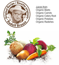 Load image into Gallery viewer, Biotta Organic Breuss Vegetable Juice - 100% Juice Superfood With Beetroot, Carrot, Radish, Potato & Celery Juices - Help Improve Overall Wellness - Excellent Source of Potassium (16.9 Fl Oz, Pk of 6)