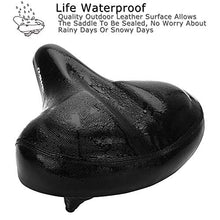 Load image into Gallery viewer, DAWAY Oversized Comfort Bike Seat - C40 Most Comfortable Extra Wide Soft Foam Padded Exercise Bicycle Saddle for Men Women Senior, Universal Fit for Cruiser, Stationary, Spin Bikes & Outdoor Cycling