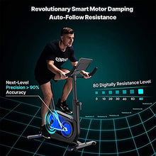 Load image into Gallery viewer, RENPHO AI Smart Exercise Bike Indoor Cycling Bike with Auto Resistance, FTP Power Training Stationary Bike for Home Gym, Bluetooth Connected Fitness Upright Bike Compatible with Zwift Peloton APP