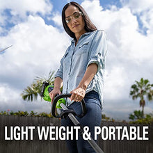 Load image into Gallery viewer, Greenworks 48V 15" Cordless String Trimmer, (2) 2.0Ah USB Batteries (USB Hub) and Dual Port Rapid Charger Included (2 x 24V)