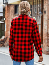 Load image into Gallery viewer, Kids Girls Long Sleeves Button Down Gingham Plaid Flannel Shirt Tops for Toddlers Baby and Little Girls, Girls(E001), 6-12 Months = Tag 70