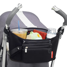 Load image into Gallery viewer, Skip Hop Universal Stroller Organizer: Insulated Beverage and Essentials Stroller Caddy, Black