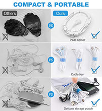 Load image into Gallery viewer, NURSAL Dual Channel EMS TENS Unit 24 Modes Muscle Stimulator for Pain Relief & Muscle Strength with 14 Pads, Rechargeable TENS Machine Pulse Massager with Storage Pouch/Pads Holder/Lanyard/Cable Ties