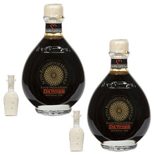 Load image into Gallery viewer, Due Vittorie Oro Gold Balsamic Vinegar with Pourer, 8.45fl oz / 250ml (2 pack)