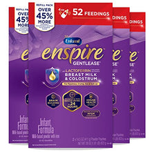 Load image into Gallery viewer, Enfamil Enspire Gentlease Baby Formula with Lactoferrin, Non-GMO, and MFGM for Brain Support and Immune Health, Reduces Fussiness, Crying, Gas & Spit-up in 24 hours, Refill Box, 29 Oz (Pack of 4)