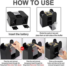 Load image into Gallery viewer, Nileole 1-6 Decks Automatic Card Shuffler, Battery-Operated Electric Shuffler for UNO,Phase10, Texas Hold'em, Poker, Home Card Games, Blackjack, Home Party Club Game (6 Deck)