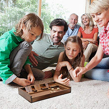 Load image into Gallery viewer, Juegoal Shut The Box Wooden Board Dice Game with 12 Numbers and Lid for Kids Adults Families, 2 Players and Up
