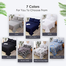 Load image into Gallery viewer, Agedate 4 Piece Brushed Microfiber Bed Sheets Set, Deep Pocket Bed Sheets Queen, Hypoallergenic, Easy to Care, Fade, Stain and Wrinkle Resistant, Queen Size, White