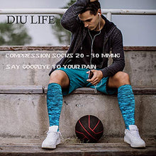 Load image into Gallery viewer, 5 Pairs Copper Compression Socks for Men Women 20-30 mmHg, is Best for Running Nurses Medical Pregnancy Travle (02-5 Assorted, Large/X-Large)