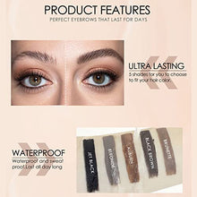 Load image into Gallery viewer, Waterproof Eyebrow Gel for Long Lasting, Highly Tinted Liquid Eye Brow Makeup, Sweatproof, Natural (Brunette)