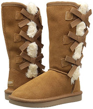 Load image into Gallery viewer, Koolaburra by UGG unisex child Victoria Tall Fashion Boot, Chestnut, 3 Little Kid US