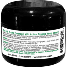 Load image into Gallery viewer, Pain Relief Cream W/Full-Spectrum Hemp Extract Rich In CBC,CBG + Organic MSM, Arnica, Turmeric & Boswellia (300mg + 45mg CBC,CBG (Menthol))