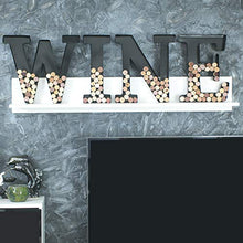 Load image into Gallery viewer, Made Easy Kit Metal Letter Wine Cork Keepsake Saver & Holder Monogram w/Free Wall Mount Kit A-Z (Letter L, Large)