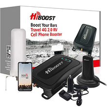 Load image into Gallery viewer, HiBoost Cell Signal Booster for RV, SUV, Vehicle, Van, Compatible All US Carriers- AT&T Sprint Verizon T-Mobile 2G 3G 4G LTE Cell Phone Booster