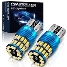 Load image into Gallery viewer, Combriller 194 LED Bulb White, Error Free 194 168 LED Bulb T10 2825 w5w Led Interior Car Lights for Car License Plate Light, dome light, Dash Lights, Door light, Trunk Cargo light, Pack of 2
