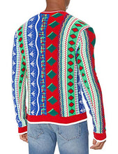 Load image into Gallery viewer, Blizzard Bay Young Men’s 90's Christmas Stripe Santa Sweater, Multi Combo, X-Large