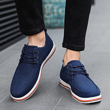 Load image into Gallery viewer, Men's Canvas Shoes-RQWEIN Korean Fashion Casual Shoes Sports Shoes Outdoor Sneakers Daily Shoes Casual Board Shoes Blue