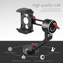 Load image into Gallery viewer, Zecti Tripod Head for Cell Phone CNC Aluminum Alloy 360 Degree Smooth Rotation All-Dimensional Angle Adjusting Video Head for Tripod Monopod Sliders