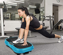 Load image into Gallery viewer, MUCHOO Vibration Plate Fitness Machine Whole Body Workout Platform Machine w/Loop Bands Body Slimmer Weight Loss and Home Training & Exercise Blue