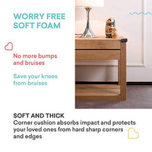 Load image into Gallery viewer, Soft Baby Proofing Corner Guards & Edge Protectors - Pre-Taped Table Corner Protector, Child Safety Furniture Bumper, Sharp Corner Cushions, 8 Pack, Brown