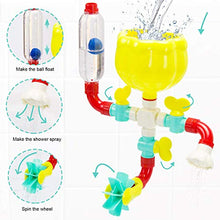 Load image into Gallery viewer, STEAM Life Kids Baby Bath Toys for Toddlers 3-4 Years Bathtub Toy Pipes with Foam Bath Letters and Foam Bath Numbers Suction Cup Toys Shower Toddler Bath Holiday Toys Gifts for Babies Girls Boys
