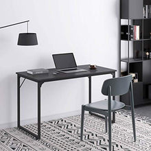 Load image into Gallery viewer, Coleshome Computer Desk 47", Modern Simple Style Desk for Home Office, Sturdy Writing Desk,Black
