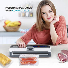 Load image into Gallery viewer, Vacuum Sealer Machine, CalmDo Food Vacuum Air Sealing System with Full Automatic Bag Sealing Technology for Food Saver Storage, CD-V001