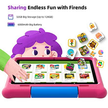 Load image into Gallery viewer, 10.1 inch Kids Tablet, G-TiDE Android 11 Tablet for Kids, 32GB Storage (Up to 128GB), Learn & Play Kids App (Klap), Parental Control, Kid-Proof case and Screen Protector, Pink