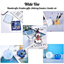 Load image into Gallery viewer, Resin Molds Silicone Kit 20Pcs,Epoxy Resin Molds Including Sphere,Cube,Pyramid,Square,Round, Used for Create Art,DIY,Ashtrays,Coasters,Candles.Bonus Decorative Sequins and The Complete Set Tools