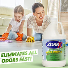 Load image into Gallery viewer, ZORBX Unscented Odor Eliminator Spray - Used in Hospitals & Healthcare Facilities | Advanced Trusted Odor Remover Formula | All-Purpose Deodorizer for Dog, Cat, Home, Carpet & Car - 128 Oz (1 Gallon)