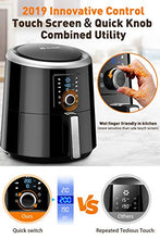 Load image into Gallery viewer, OMORC Habor Air Fryer, 6 Quart Pot & 5.8QT Basket, 1800W Fast Large Hot Air Fryers & Oilless Cooker w/Presets, LED Touchscreen(for Wet Finger)/Roast/Bake/Keep Warm, Suitable for Dishwasher, Nonstick