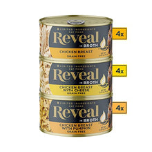 Load image into Gallery viewer, Reveal Natural Wet Cat Food, 12 Pack, Limited Ingredient Canned Wet Cat Food, Grain Free Food for Cats, Variety of Chicken Flavors in Broth, 2.47oz Cans