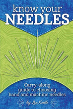 Load image into Gallery viewer, Know Your Needles: Carry-Along Guide to Choosing Hand and Machine Needles (Landauer Publishing) A Pocket-Size, Comprehensive Sewing Needle Reference with Detailed Photos and Descriptions