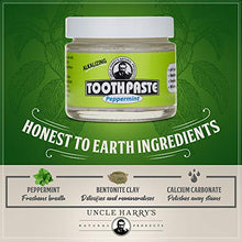 Load image into Gallery viewer, Uncle Harry's Peppermint Remineralizing Toothpaste | Natural Whitening Toothpaste Freshens Breath & Promotes Enamel | Vegan Fluoride Free Toothpaste (4 Pack)