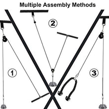 Load image into Gallery viewer, Pulley Cable Machine Men Women Professional Muscle Strength Fitness Equipment Forearm Wrist Roller Training for LAT Pulldowns, Biceps Curl, Triceps Extensions Workout Straight Curved