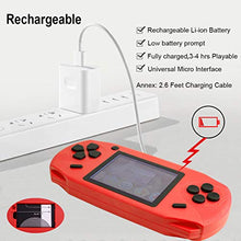 Load image into Gallery viewer, Beijue 16 Bit Handheld Games for Kids Adults 3.0'' Large Screen Preloaded 100 HD Classic Retro Video Games no Need WiFi USB Rechargeable Seniors Electronic Game Player Birthday Xmas Present (Red)