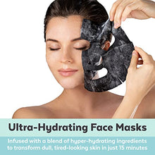 Load image into Gallery viewer, Face Masks Skin care - Charcoal Facial Mask with Collagen & Hyaluronic Acid for Glowing Skin, Dermatologist Tested Charcoal Face Mask for Moisturizing & Brightening (8 Sheet Masks)