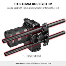 Load image into Gallery viewer, SMALLRIG Camera Base Plate with Rod Rail Clamp for Sony A6500 A6600, for Panasonic GH5, Sony A7 Series, etc, Both for Cameras & Cages -1674
