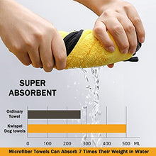 Load image into Gallery viewer, Kwispel Dog Towel - 2 Pack Large Dog Bath Towel Super Absorbent Microfiber Beach Towels for Quick Drying Small Medium Large Dogs and Cats, Machine Washable,55.1x27.5 inch,Yellow Green